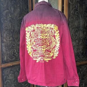 Killler Acid Maroon Button Up Vintage Shirt HTF Men's Size S‎ 100% Cotton